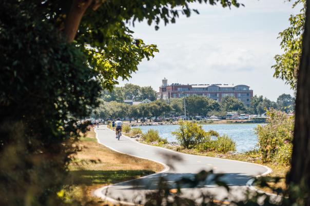Biking East Bay Bike Path Bristol