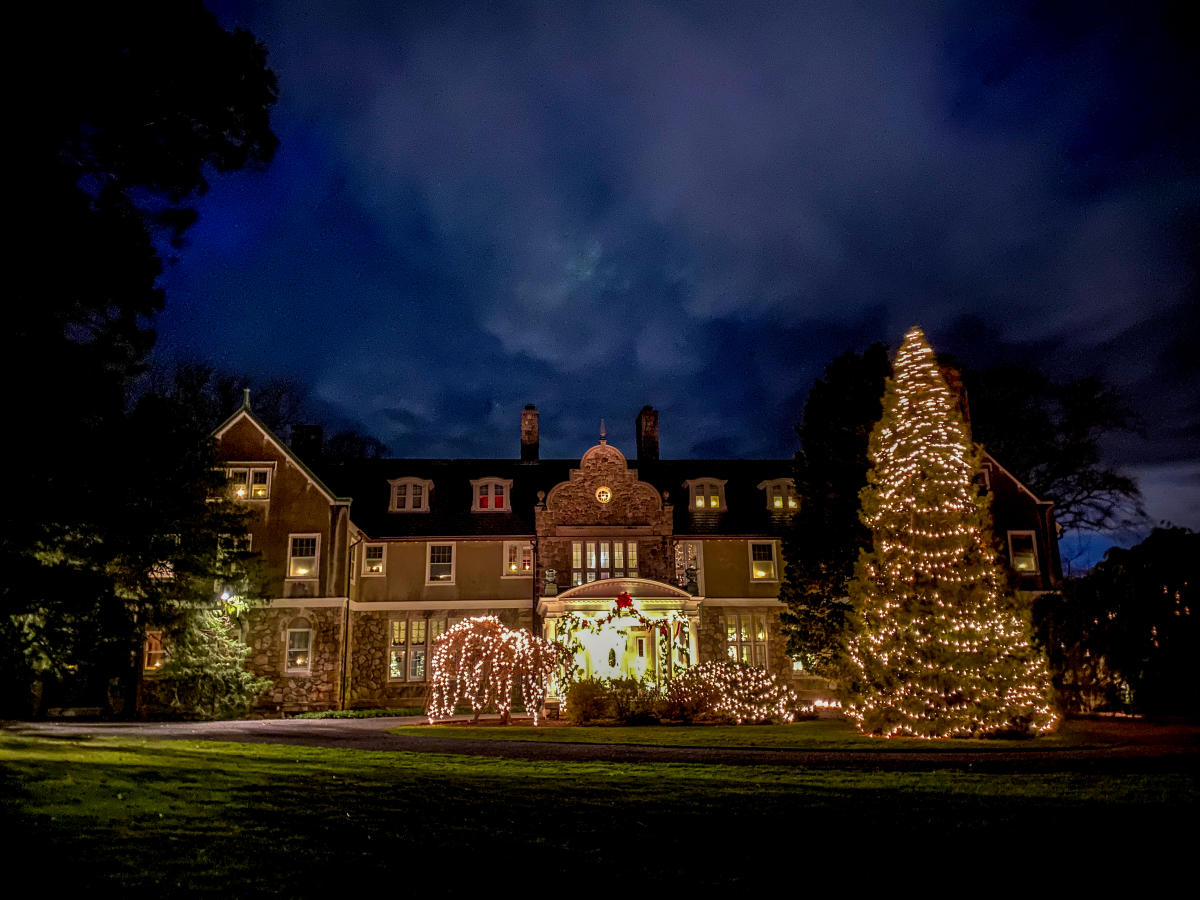 Blithewold Mansion Night Lights
