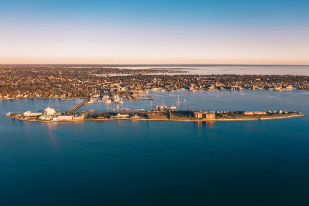 Goat island Aerial