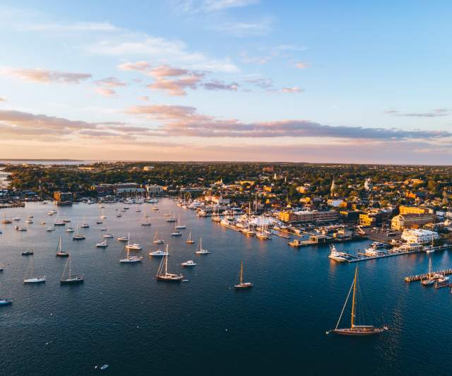 Newport Aerial Sunset