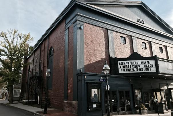 Front Entrance Of Jane Pickens Theater In Newport, RI