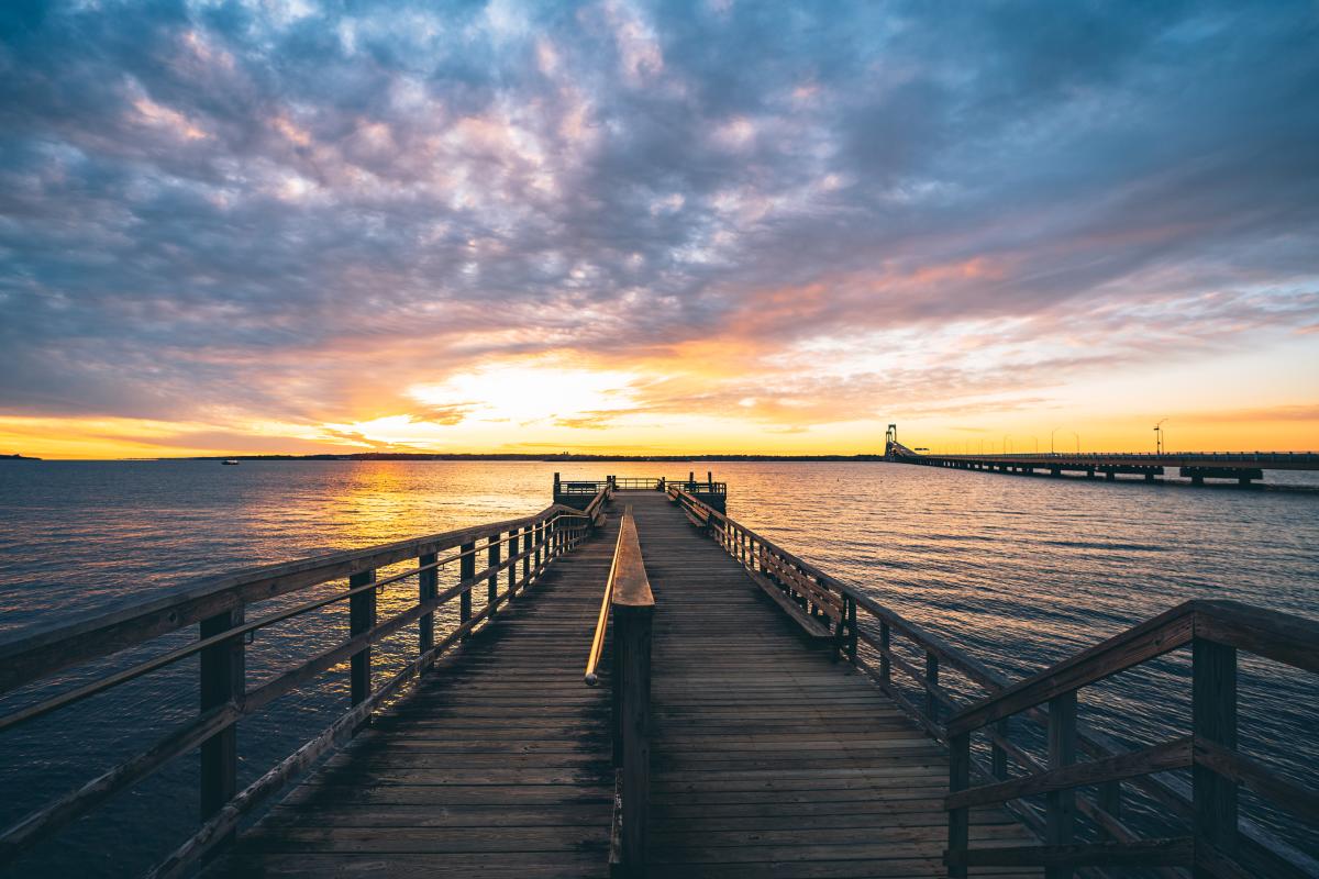 Van Zandt Pier Newport Sunset